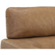 Paget Camel Leather Glider Lounge Chair
